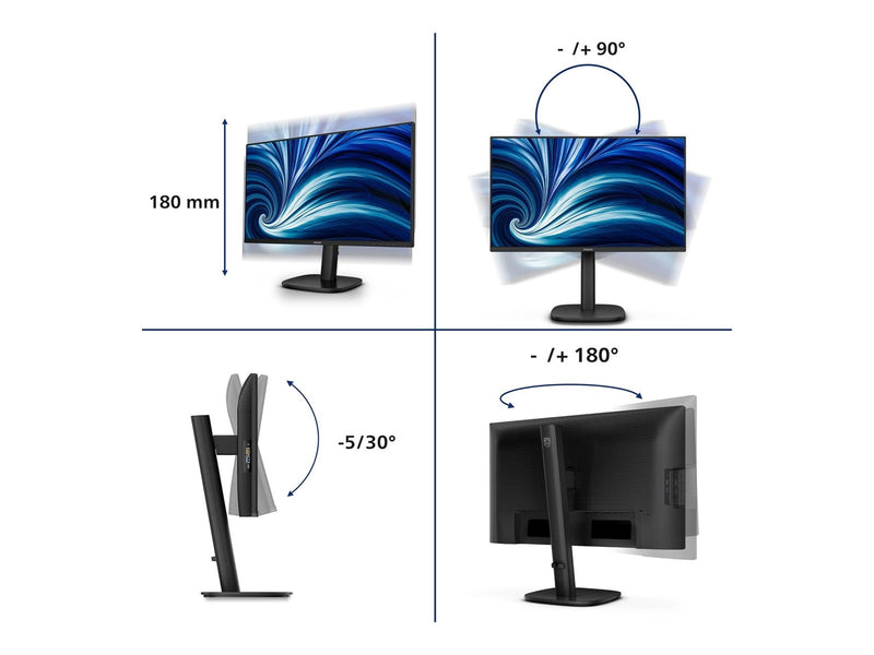 24" Philips 24B2N3200D - 15W USB-C