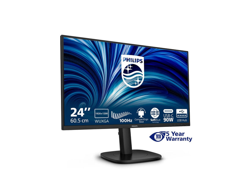 24" Philips 24B2U3301D - 1920x1200 - 100Hz - IPS - 90W USB-C