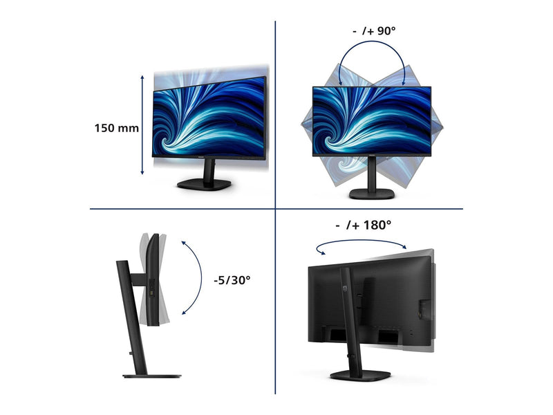 24" Philips 24B2U3601 - LED monitor - 24"