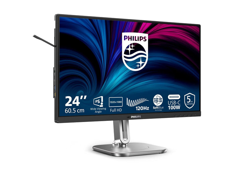 24" Philips 24B2U4301 - 1920x1080 (FHD) - 120Hz - IPS - 15W USB-C
