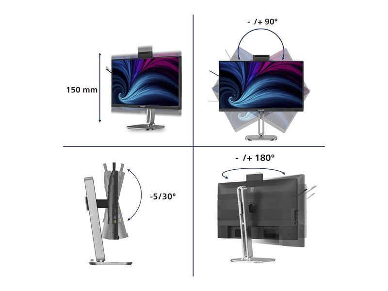 24" Philips 24B2U4301H - 1920x1080 (FHD) - 120Hz - IPS
