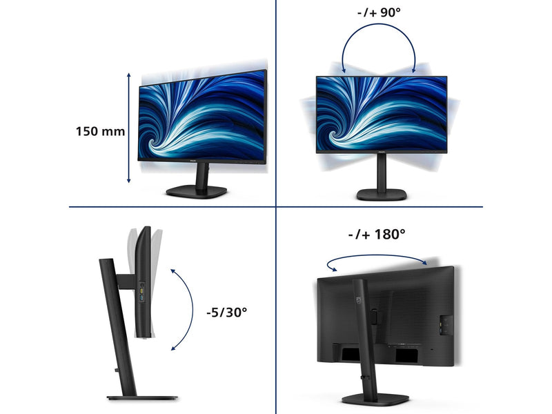 24" Philips 3000 Series 24B2N3200J - 1920x1080 (FHD) - 120Hz - IPS