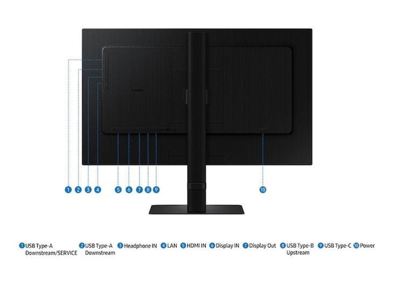 24" Samsung ViewFinity S6 S24D604 - 2560x1440 (QHD) - 100Hz - IPS - 90W USB-C - KVM switch