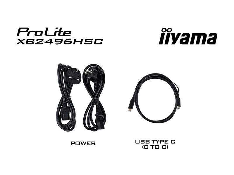 24" iiyama ProLite XB2496HSC - 1920x1080 (FHD) - 144Hz - IPS - 65W USB-C