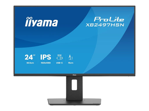 24" iiyama ProLite XB2497HSN - 1920x1080 (FHD) - 100Hz - IPS - 65W USB-C