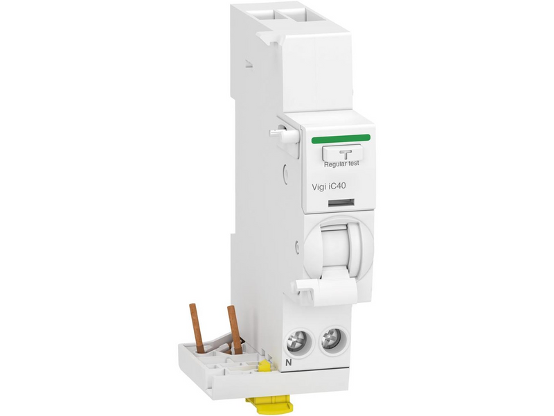 Schneider Electric Acti9 vigi ic40 add on residual current modul 1 pol + nul 25a 30ma class a