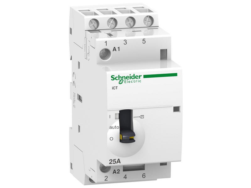 Schneider Electric Ict 25a 4no 220...240vac 50hz manually o