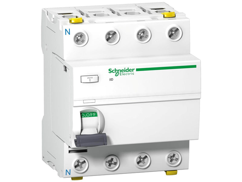 Schneider Electric Acti9 iid residual current circuit breaker 4p 63 a 30 ma type a
