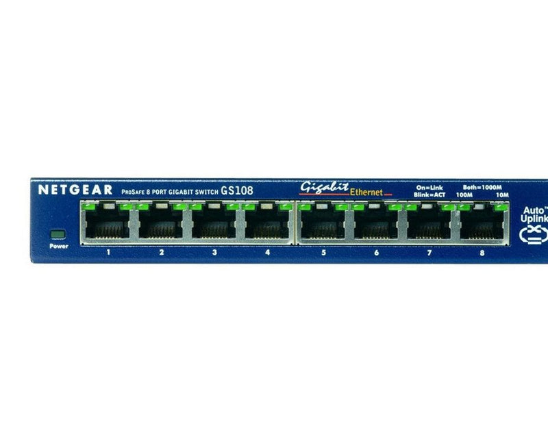 Netgear ProSAFE GS108 8-Port Gigabit Ethernet Unmanaged Switch