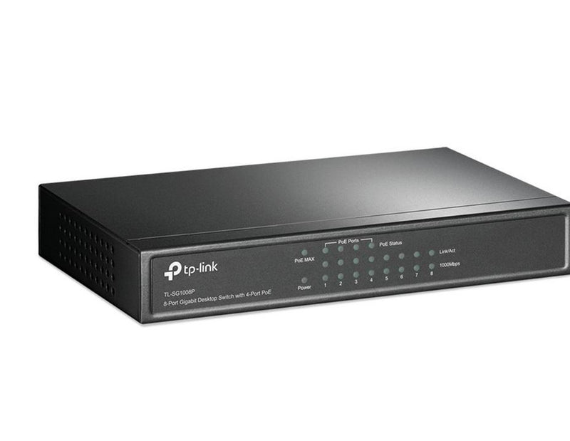 TP-Link TL-SG1008P 8-Port Gigabit Desktop Switch with 4-Port PoE