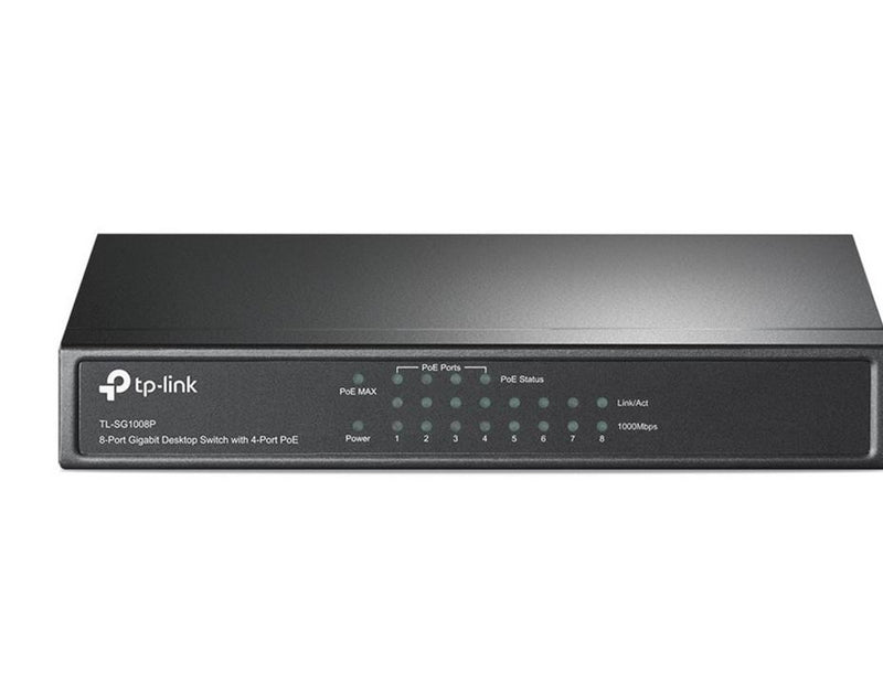 TP-Link TL-SG1008P 8-Port Gigabit Desktop Switch with 4-Port PoE