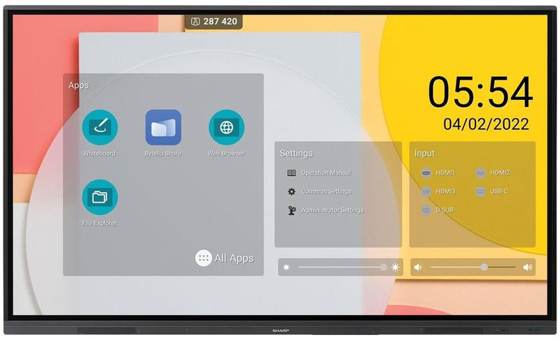 Sharp PN-L862B Precision Touch Display 217,4cm 86 Zoll