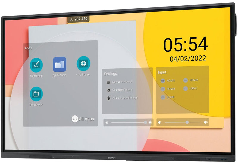 Sharp PN-L862B Precision Touch Display 217,4cm 86 Zoll