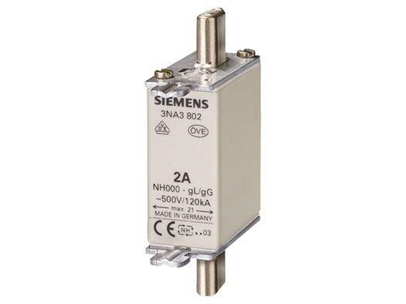 Siemens Lv hrc fuse link 500v s.000 50 a 3na3820