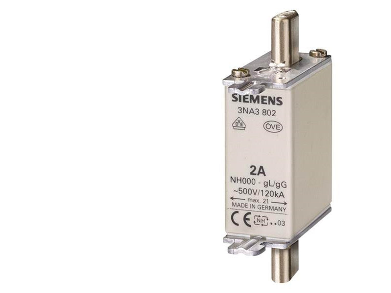 Siemens Lv hrc fuse link 500v s.000 35 a 3na3814