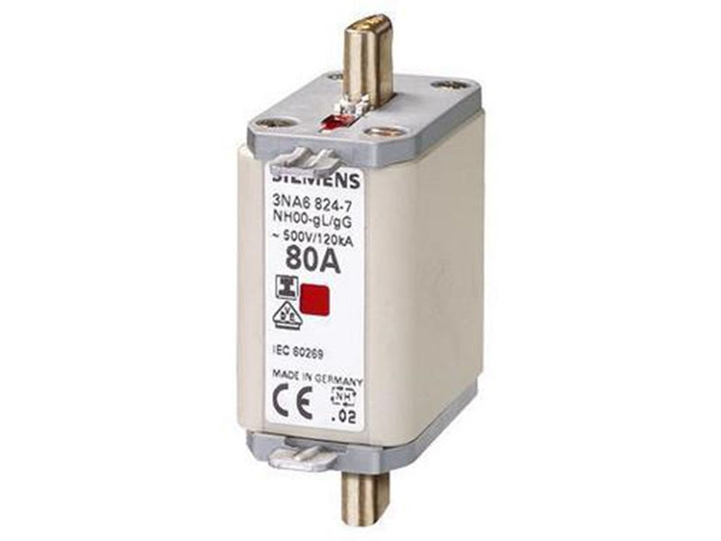 Siemens Lv hrc fuse link 500v s.00 125 a iso ci 3na6832