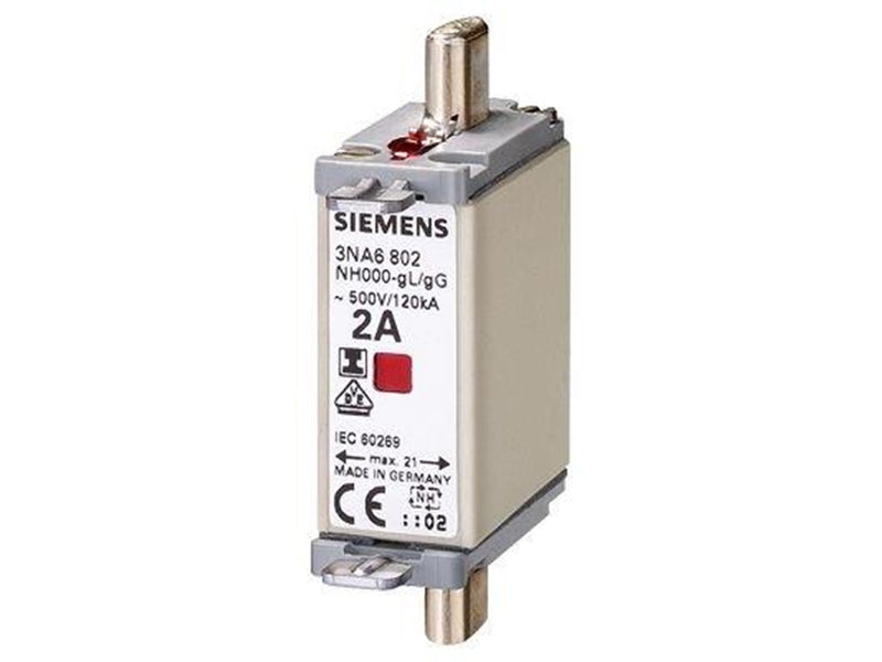 Siemens Lv hrc fuse link 500v s.000 100 a iso ci 3na6830