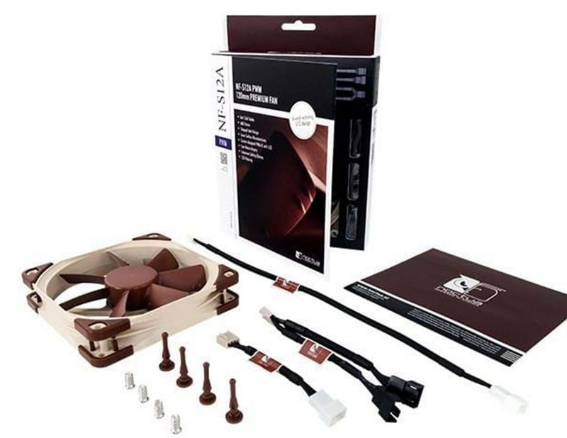 Noctua NF-S12A PWM - Gehäuselüfter - 120mm - Braun - 17 dBA