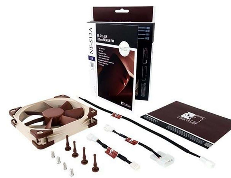 Noctua NF-S12A ULN - Gehäuselüfter - 120mm - Braun - 8 dBA