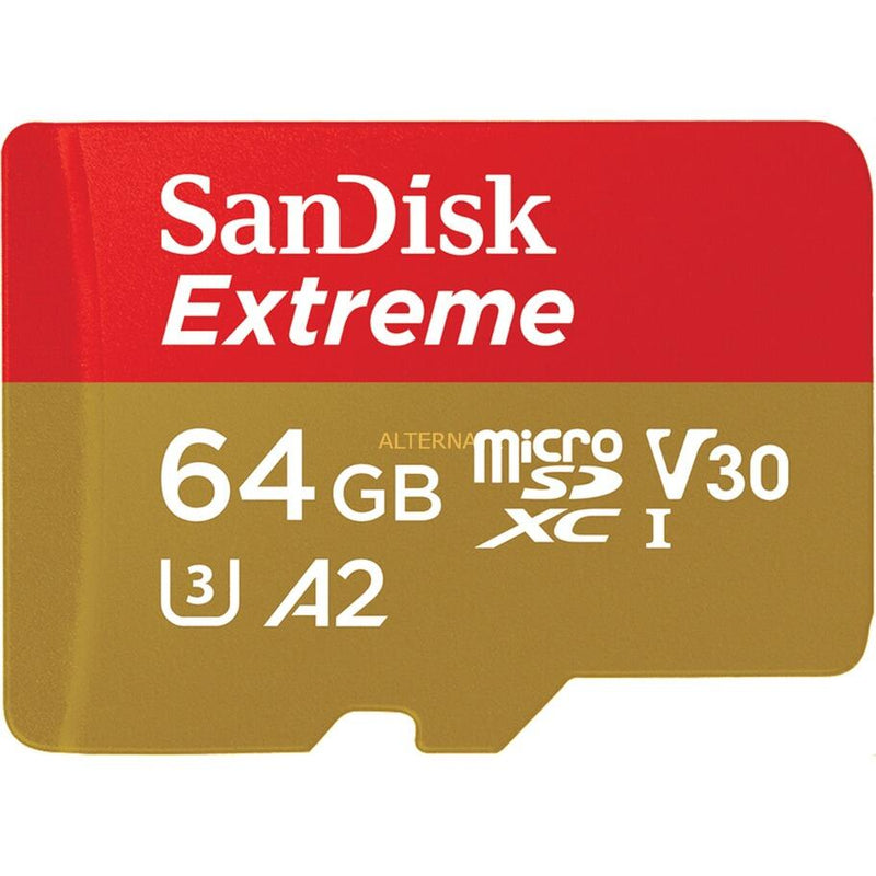 SanDisk Extreme microSDXC Speicherkarte 64GB + SD Adapter