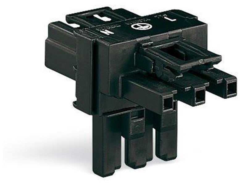 Winsta T-joint dist conn 3-pole black