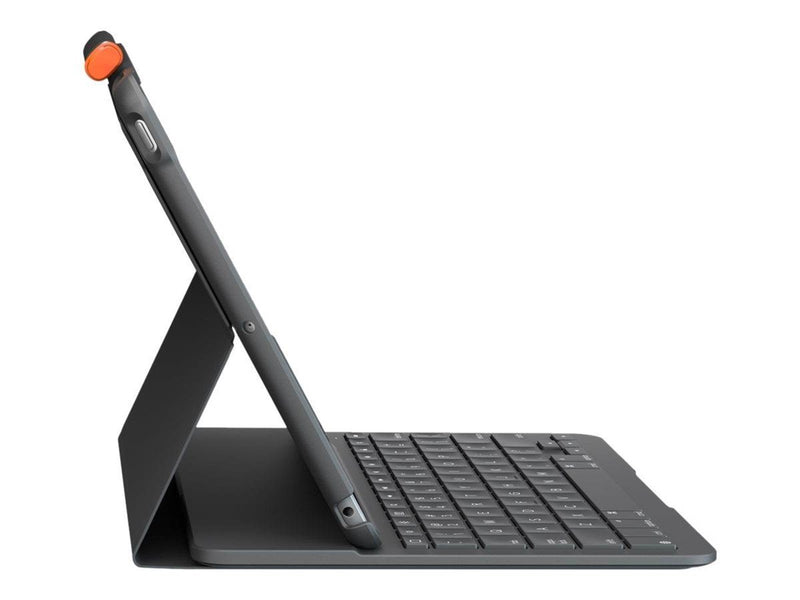 Logitech Slim Folio - keyboard and folio case - QWERTY - Italian - graphite - Tastatur & Folio-Set - Italienisch - Grau