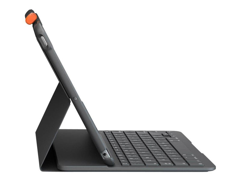 Logitech Slim Folio - keyboard and folio case - QWERTY - Italian - graphite - Tastatur & Folio-Set - Italienisch - Grau