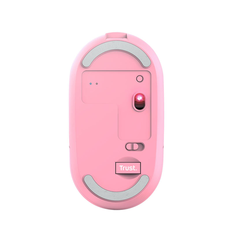 Trust Puck Extrem dünne wiederaufladbare Funkmaus - Rosa