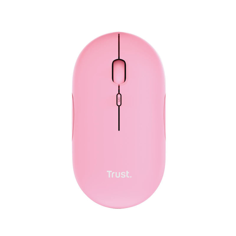 Trust Puck Extrem dünne wiederaufladbare Funkmaus - Rosa