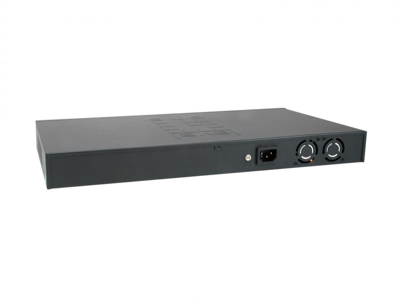 LevelOne Switch Web Smart 28 Gigabit Ethernet-Ports mit 24 PoE-Ports 375W, 2 Uplink Gigabit SFP, 2 Uplink Gigabit Ports