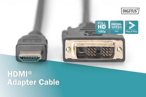 DIGITUS HDMI-Adapterkabel - HDMI / DVI 2m