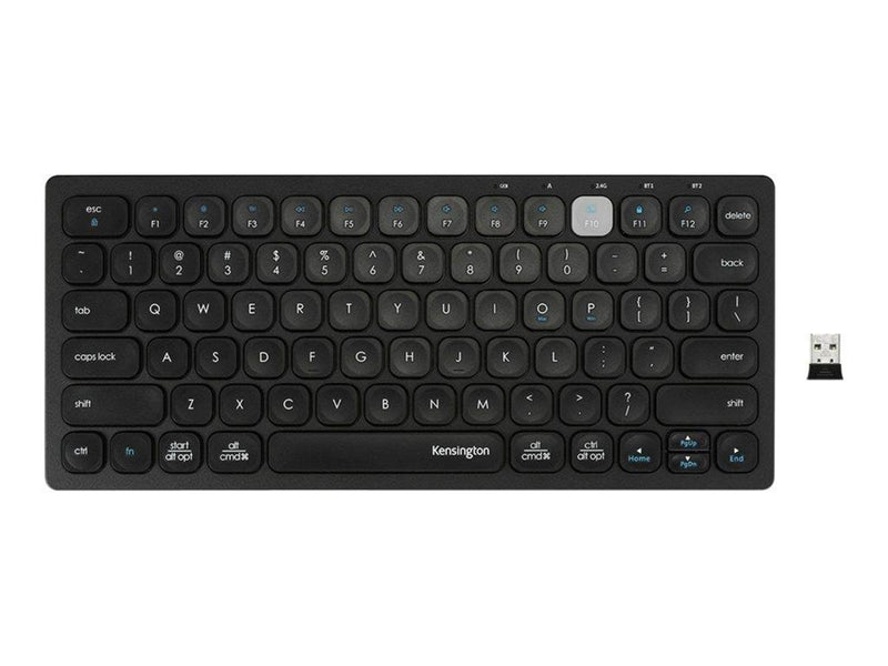 Kensington Multi-Device Dual Wireless Compact Keyboard - Tastaturen - Schwarz