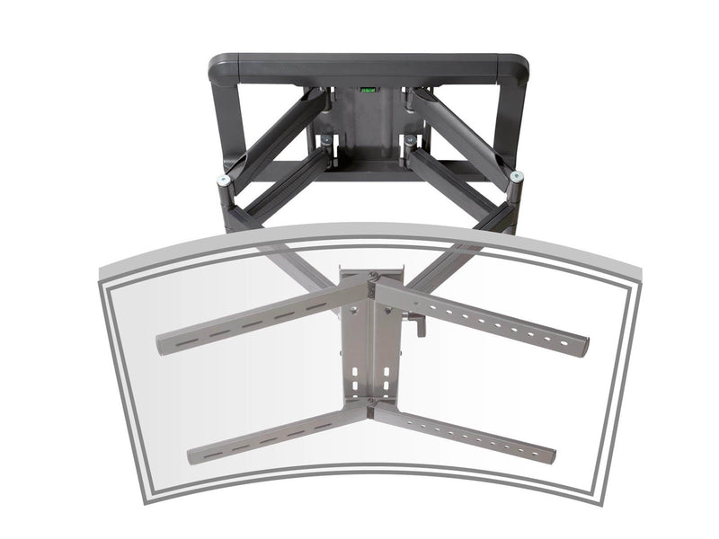 Vivanco Full Motion Bracket VESA 600 60kg Grey 60 kg 85" From 600 x 400 mm