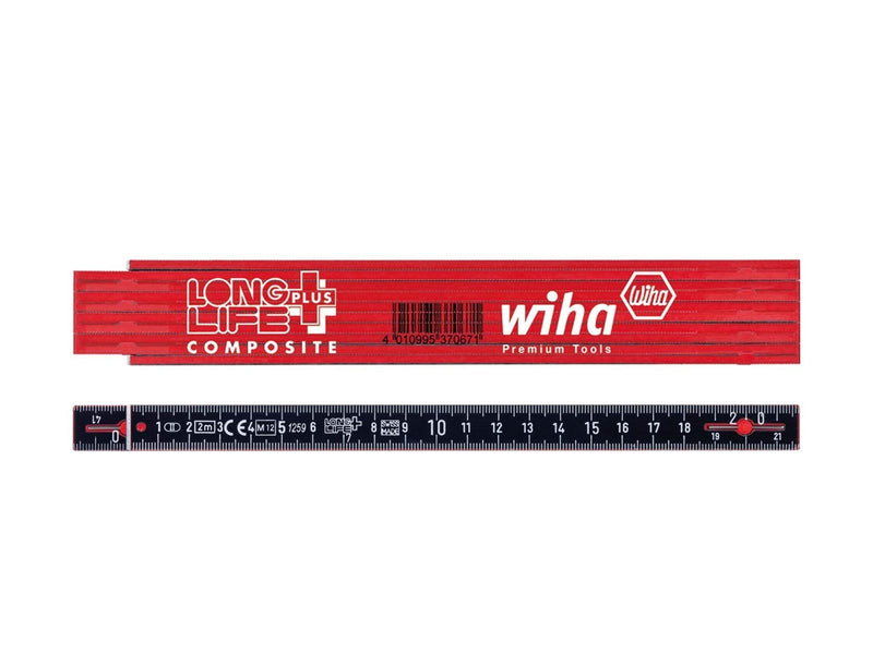 Wiha folding ruler longlife plus composite 2 m