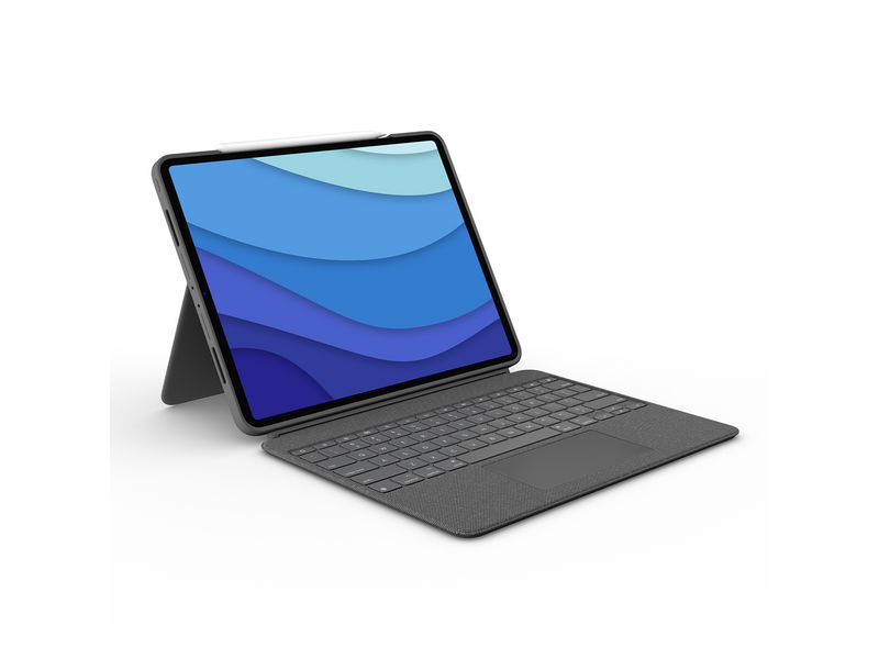 Logitech Combo Touch for iPad Pro 12.9'' - UK - Tastatur & Folio-Set - Englisch - UK - Grau