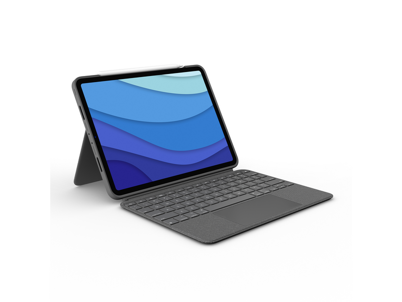 Logitech Combo Touch for iPad Pro 11'' (1/2/3rd gen.) - UK - Tastatur & Folio-Set - Englisch - UK - Grau