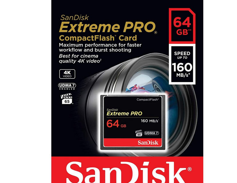 SANDISK Extreme Pro CF - 160MB/s - 64GB
