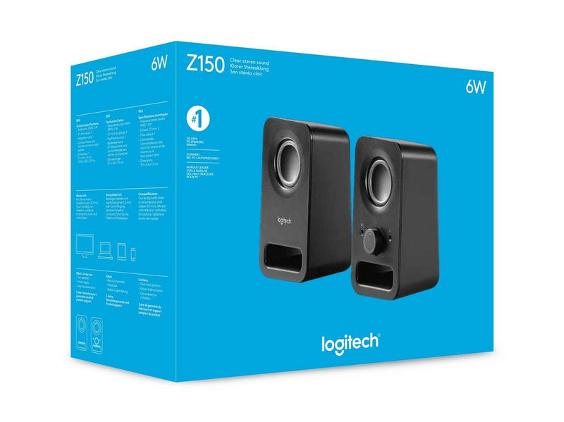 Logitech Z150 Black - 2.0 PC-Lautsprecher - Schwarz