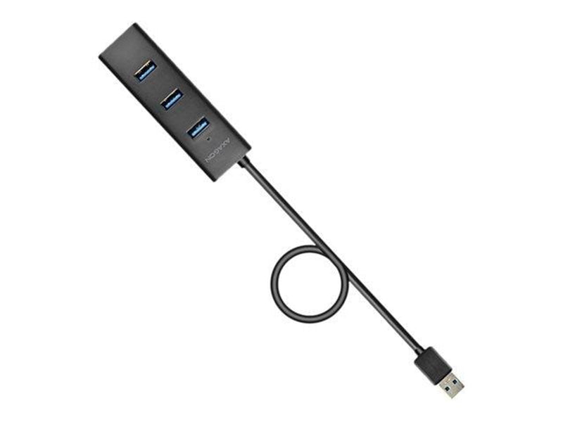AXAGON HUE-S2BP - hub - 4 ports USB-Hubs - USB 3.2 - 4 - Schwarz