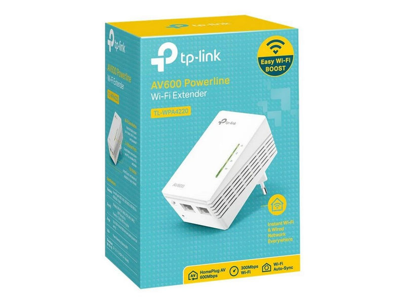 TP-Link TL-WPA4220 300Mbps AV600 Wi-Fi Powerline Extender Homeplugs