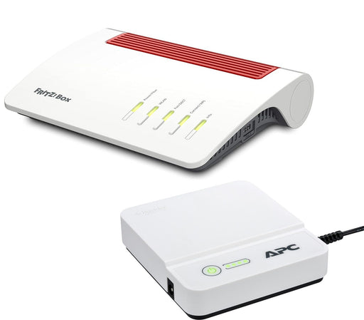 AVM FRITZ Box 5590 Fiber + APC CP12036LI Back UPS Connect