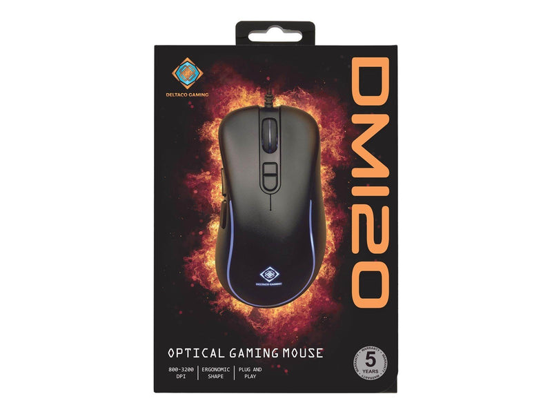 Deltaco GAMING DM120 - Maus (Schwarz)
