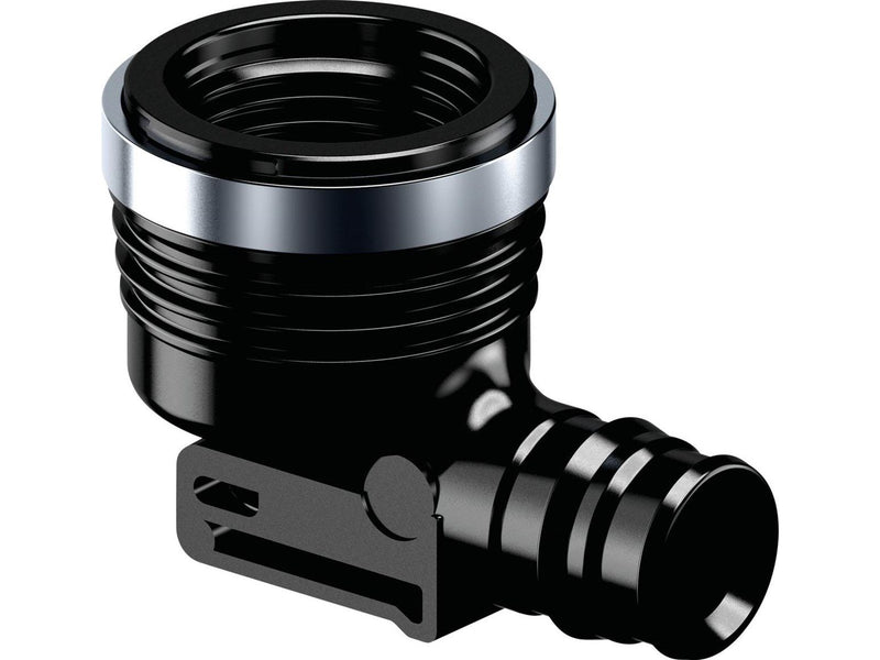 Uponor q&e elbow adapter 90° female thread ppsu black 16 mm x 12