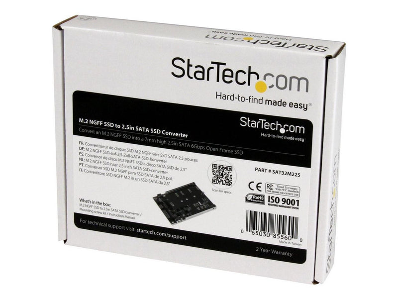 StarTech.com M.2 NGFF SSD zu 2.5in SATA Adapter Konverter