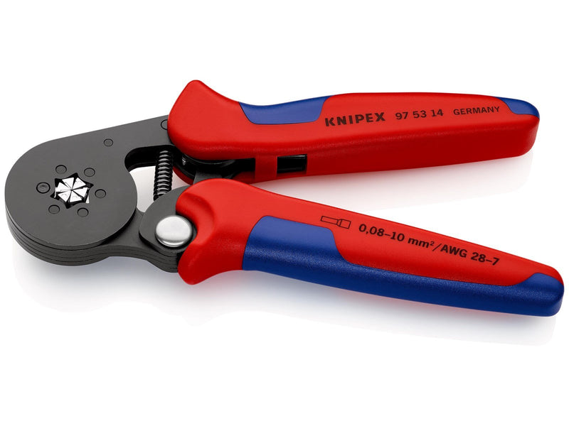 KNIPEX Selbsteinstellende Crimpzangen für Aderendhülsen, mit Seiteneinführung