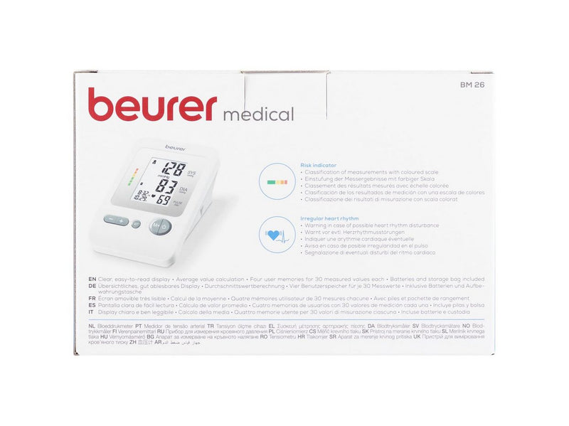 Beurer Blutdruckmessgerät BM26 Blutdruckmessgerät für Oberarm