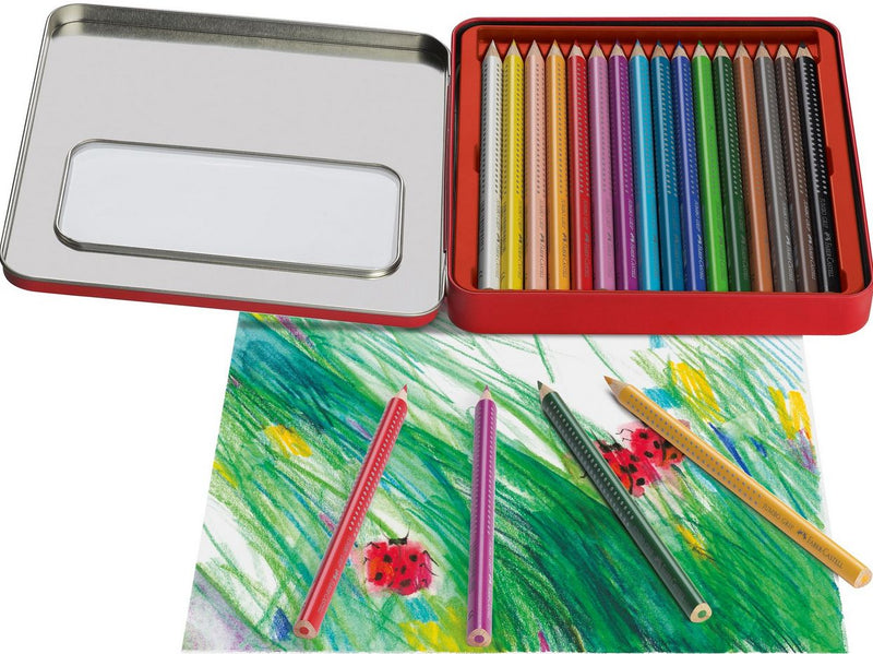 Faber-Castell Buntstift Jumbo Grip 16er Metalletui