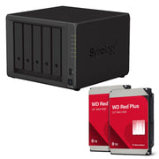 Synology DiskStation DS1522+ 5 Einschübe NAS-Server Leergehäuse + 16TB WD Red Plus SATA 3.5' HDD (2x 8TB)