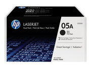 HP 05A / CE505D 2-Pack Black Toner - Tonerpatrone Schwarz