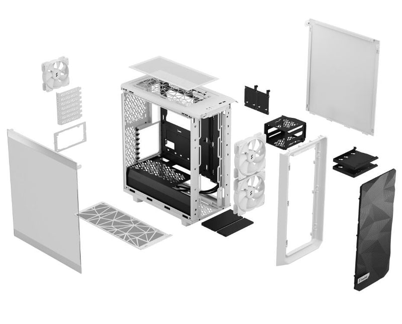 Fractal Meshify 2 Compact Lite TG Clear Tint - White